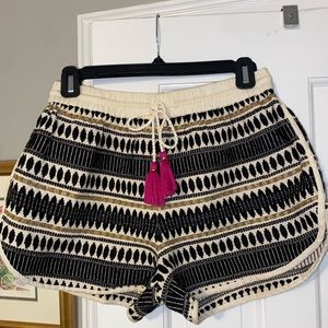 boho tassel shorts